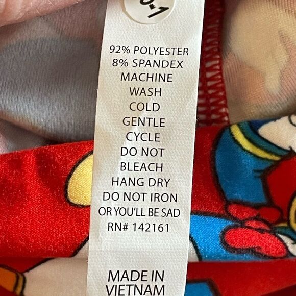 LuLaRoe Women’s TC Red Disney’s Donald Duck Leggings Adult Sizes XL Comfy NWOT - Picture 13 of 16
